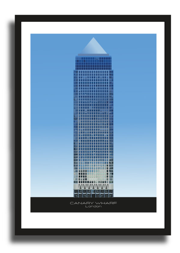 CANARY WHARF morning illustration