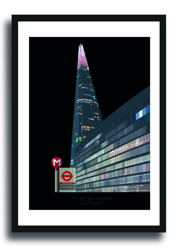 Shard at night illustration