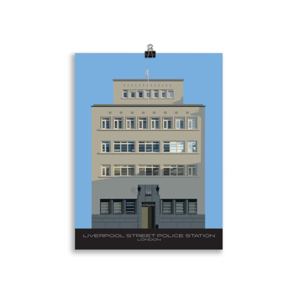 Liverpool Street Police Station - London GICLÉE ART PRINT - Image 2