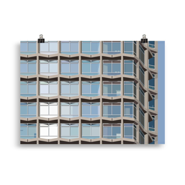 Centre Point Windows GICLÉE ART PRINT - Image 2