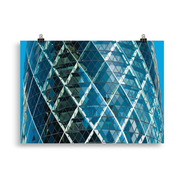 100 ST MARY AXE - THE GHERKIN GICLÉE ART PRINT - Image 2