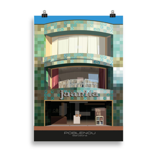 JUANITA BOUTIQUE - POBLENOU - BARCELONA - GICLÉE ART PRINT - Image 3