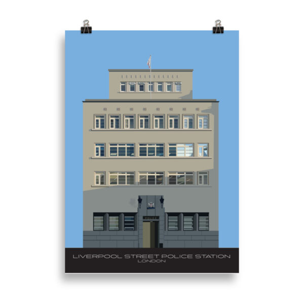 Liverpool Street Police Station - London GICLÉE ART PRINT - Image 3