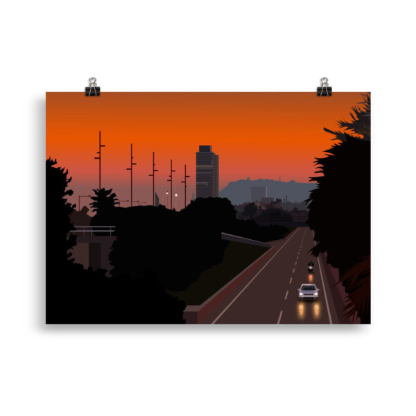 Barcelona Sunset GICLÉE ART PRINT - Image 2