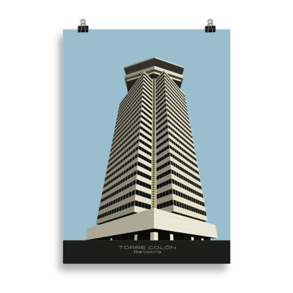 Torre Colón - Barcelona GICLÉE ART PRINT - Image 2