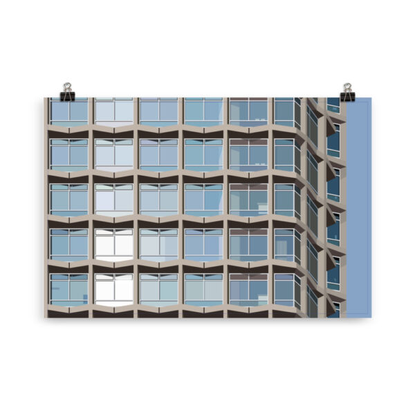 Centre Point Windows GICLÉE ART PRINT - Image 3