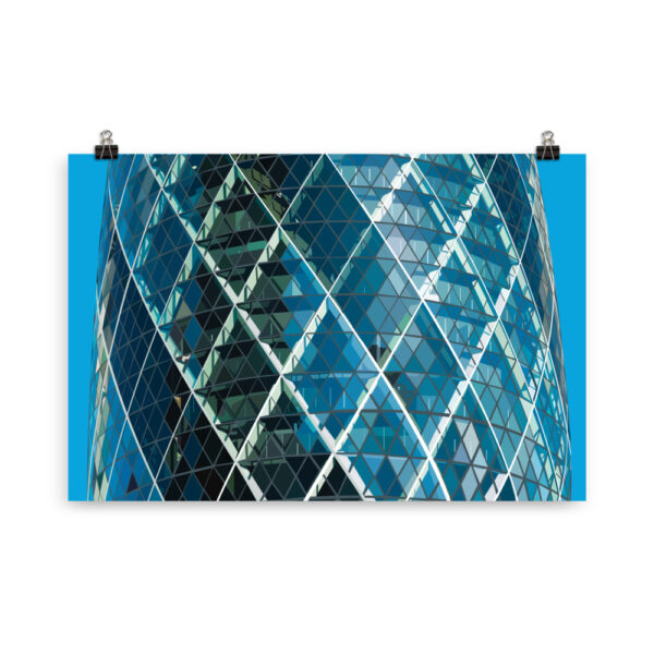 100 ST MARY AXE - THE GHERKIN GICLÉE ART PRINT - Image 3