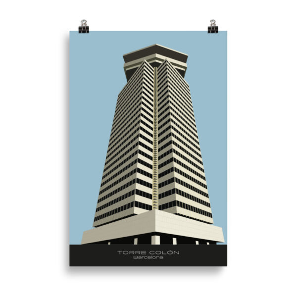 Torre Colón - Barcelona GICLÉE ART PRINT - Image 3