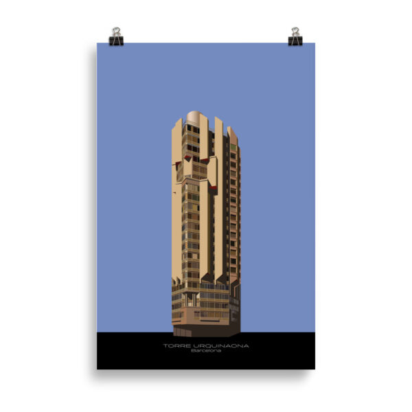 Torre Urquinaona - Barcelona. Full colour GICLÉE ART PRINT - Image 3