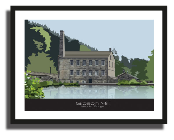 Gibson Mill Illustration - Hebden Bridge