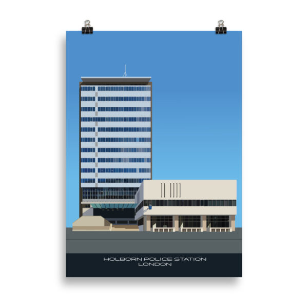 Holborn Police Station. Front View GICLÉE ART PRINT - Image 3