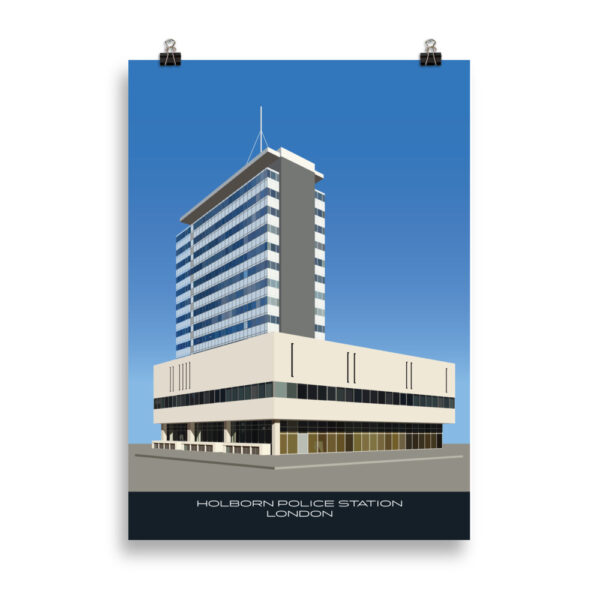 Holborn Police Station Perspective View GICLÉE ART PRINT - Image 2