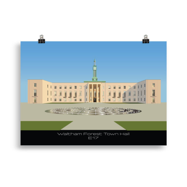 Waltham Forest Town Hall GICLÉE ART PRINT - Image 3