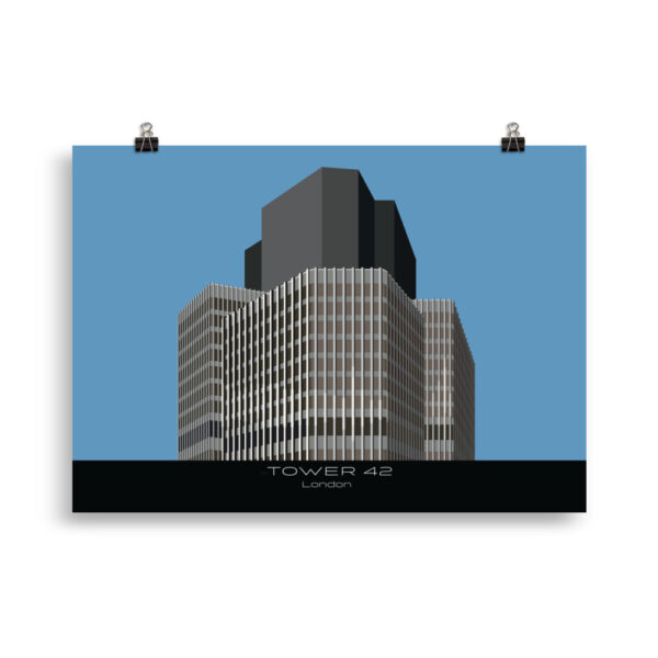 Tower 42 Day time illustration GICLÉE ART PRINT - Image 2