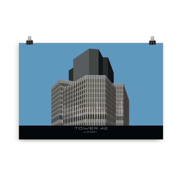 Tower 42 Day time illustration GICLÉE ART PRINT - Image 3