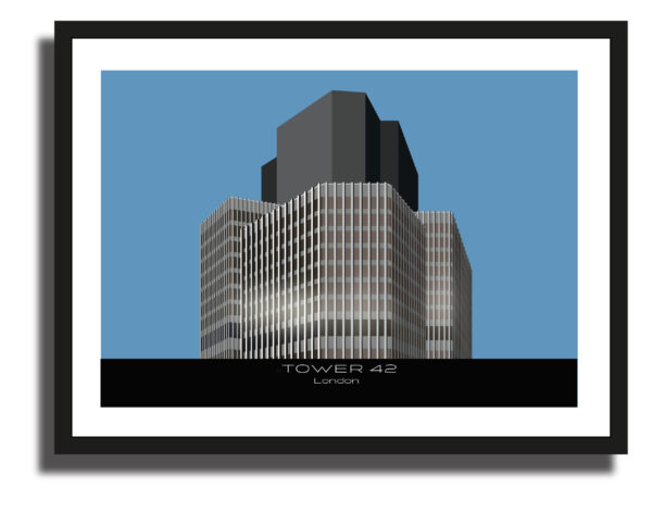 Tower 42 Day time Illustration Art Print