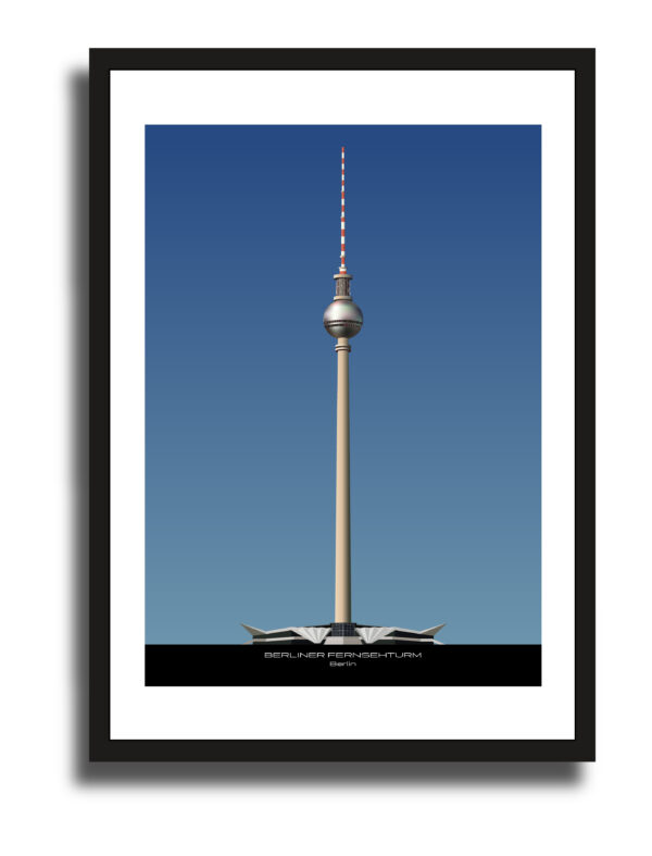 BERLINER FERNSEHTURM Illustration Art Print