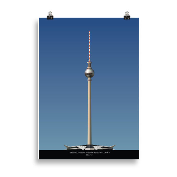 Fernsehturm Berlin illustration GLICLÉE ART PRINT - Image 3