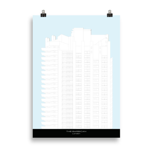 The Barbican. Black and White Illustration GICLÉE Art print - Image 2